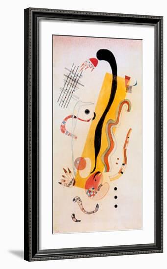 Crawling-Wassily Kandinsky-Framed Art Print