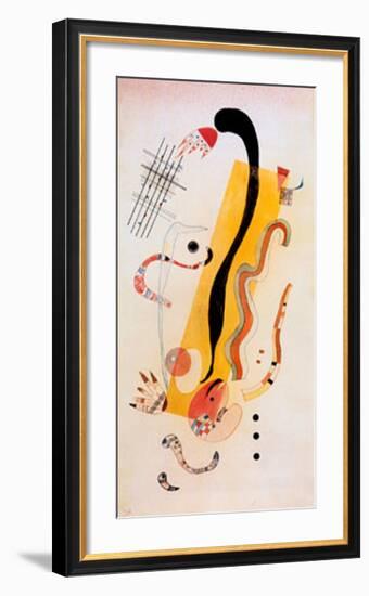 Crawling-Wassily Kandinsky-Framed Art Print