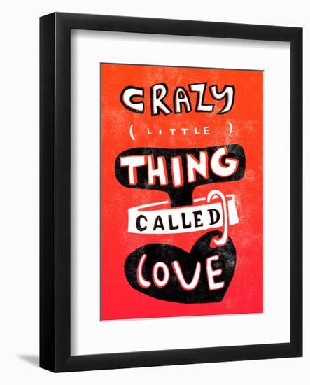 Craxy Little Thing Called Love - Tommy Human Cartoon Print-Tommy Human-Framed Art Print