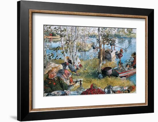 Crayfishing, 1897-Carl Larsson-Framed Art Print