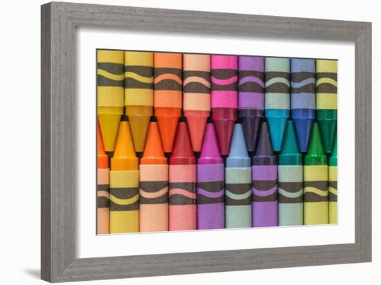 Crayons of a Rainbow I-Kathy Mahan-Framed Photographic Print