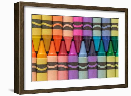 Crayons of a Rainbow I-Kathy Mahan-Framed Photographic Print