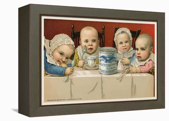 Crazed Babies with Condensed Milk-null-Framed Stretched Canvas