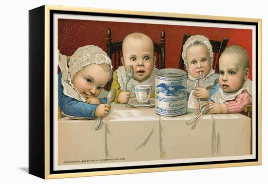 Crazed Babies with Condensed Milk-null-Framed Stretched Canvas