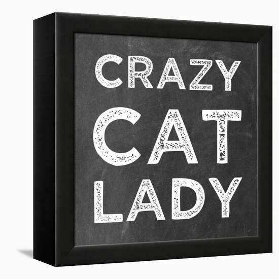 Crazy Cat-Erin Clark-Framed Premier Image Canvas
