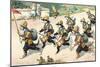 Crazy Cats Boy Scout Band-null-Mounted Art Print