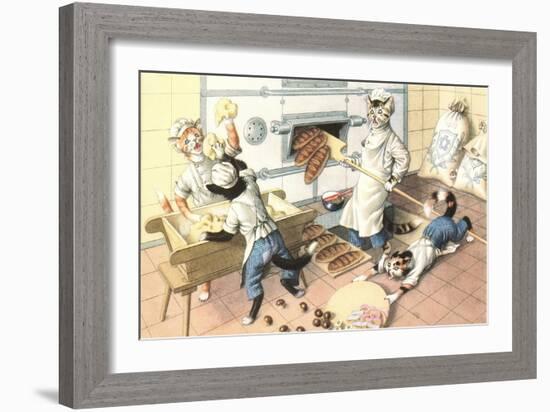 Crazy Cats in the Bakery-null-Framed Premium Giclee Print