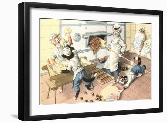 Crazy Cats in the Bakery-null-Framed Premium Giclee Print