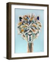 Crazy Hair Llama II-Jenn Seeley-Framed Art Print