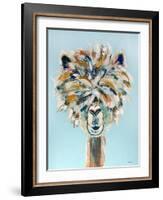 Crazy Hair Llama II-Jenn Seeley-Framed Art Print