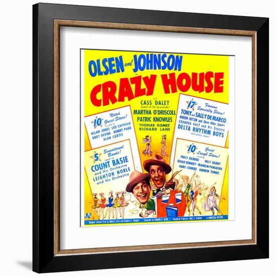 Crazy House, Ole Olsen, Chic Johnson, 1943-null-Framed Art Print