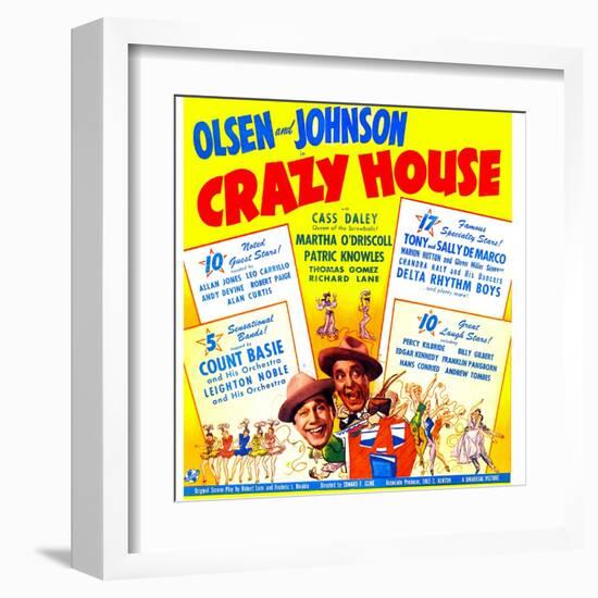 Crazy House, Ole Olsen, Chic Johnson, 1943-null-Framed Art Print