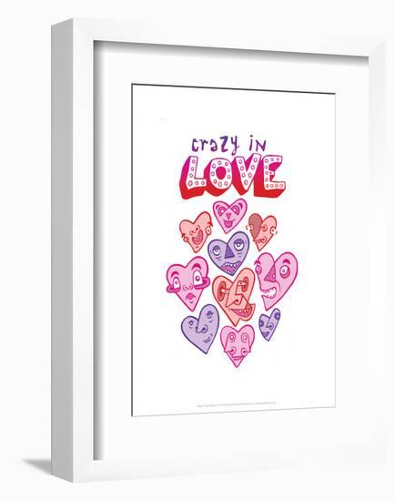 Crazy In Love - Tommy Human Cartoon Print-Tommy Human-Framed Giclee Print