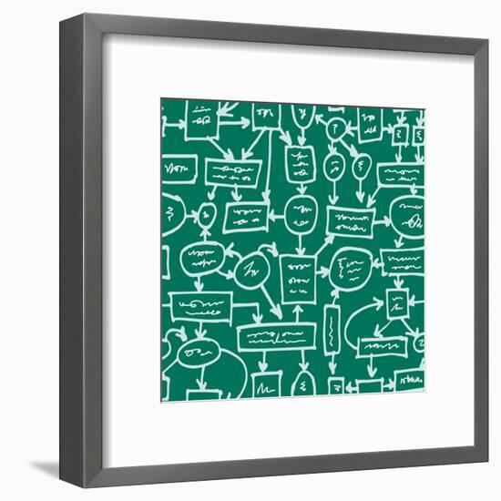 Crazy Management Flowchart-YKh-Framed Art Print