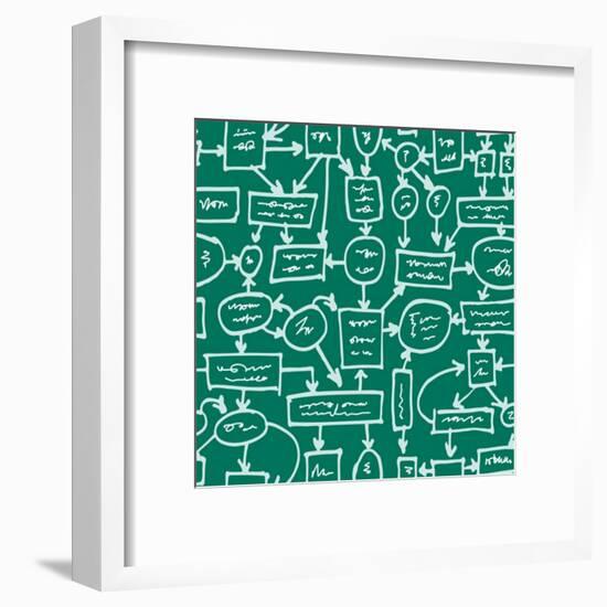 Crazy Management Flowchart-YKh-Framed Art Print