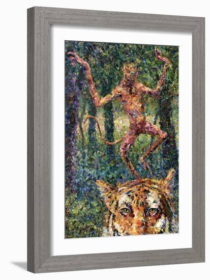 Crazy Monkey-James W. Johnson-Framed Giclee Print