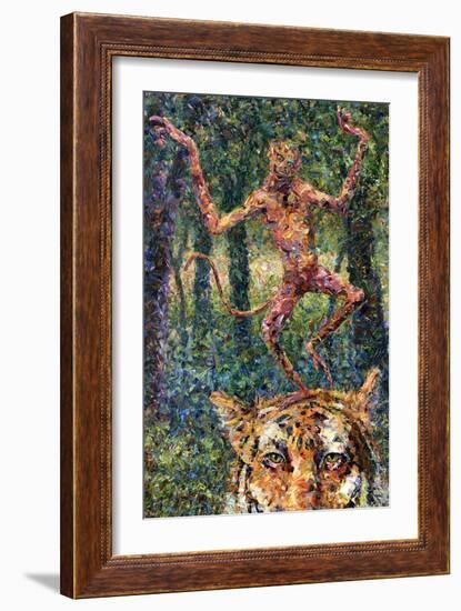 Crazy Monkey-James W. Johnson-Framed Giclee Print