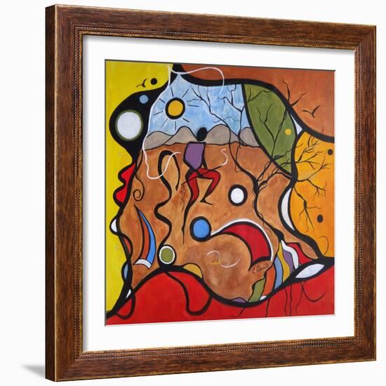 Crazy Rain Dance-Ruth Palmer-Framed Art Print