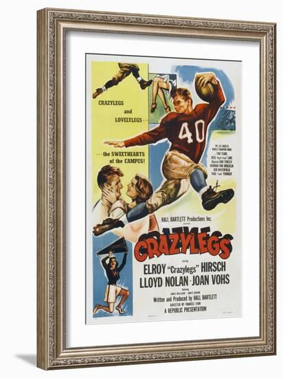 Crazylegs, Elroy Hirsch, 1953-null-Framed Art Print