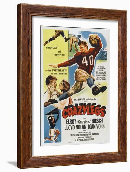 Crazylegs, Elroy Hirsch, 1953-null-Framed Art Print