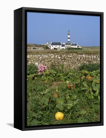 Creac'H Lighthouse, Ouessant Island, Finistere, Brittany, France, Europe-Thouvenin Guy-Framed Premier Image Canvas
