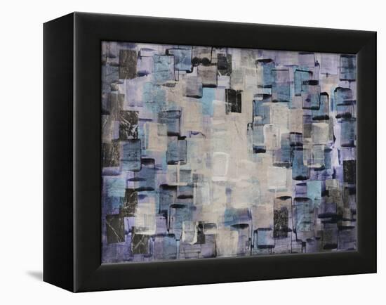 Cream and Aqua Tiles-Alexys Henry-Framed Premier Image Canvas