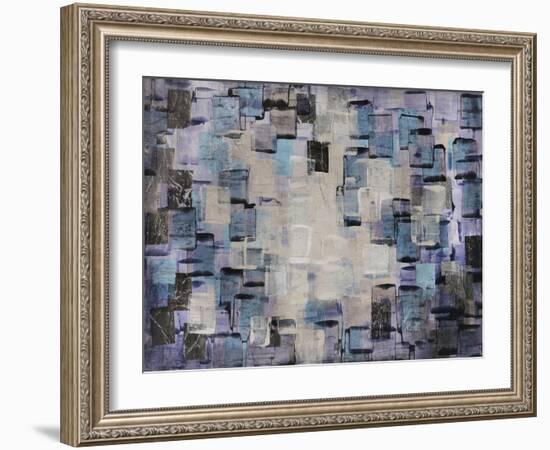 Cream and Aqua Tiles-Alexys Henry-Framed Giclee Print