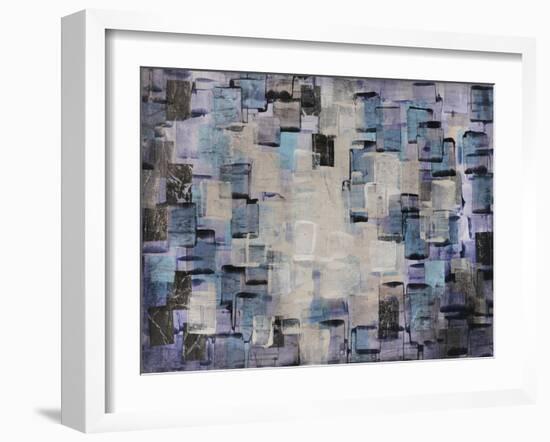 Cream and Aqua Tiles-Alexys Henry-Framed Giclee Print