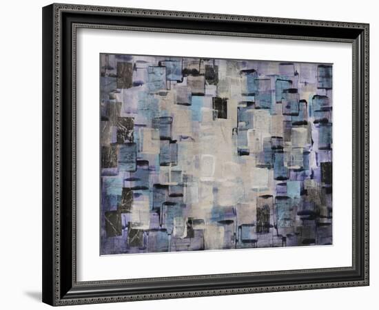 Cream and Aqua Tiles-Alexys Henry-Framed Giclee Print