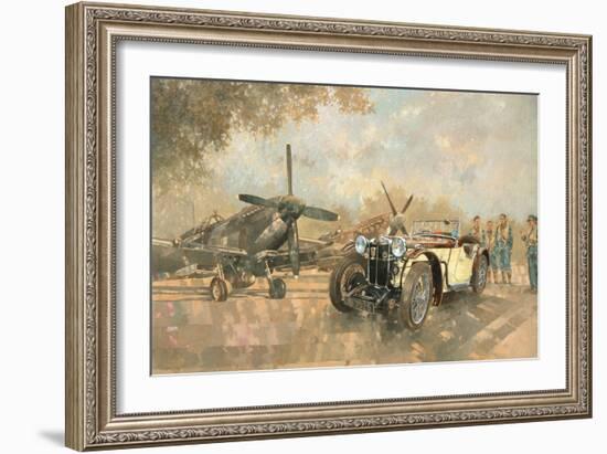 Cream Cracker MG 4 Spitfires-Peter Miller-Framed Giclee Print