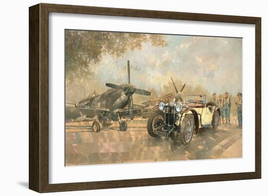 Cream Cracker MG 4 Spitfires-Peter Miller-Framed Giclee Print