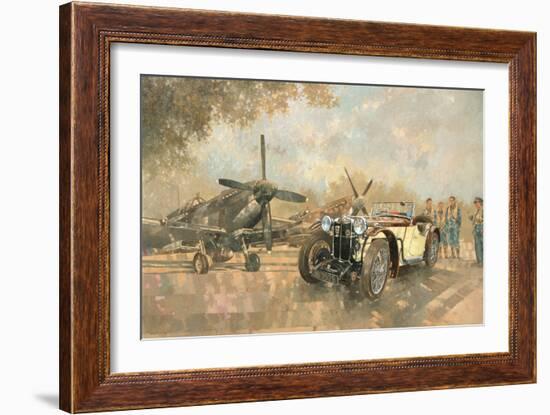 Cream Cracker MG 4 Spitfires-Peter Miller-Framed Giclee Print