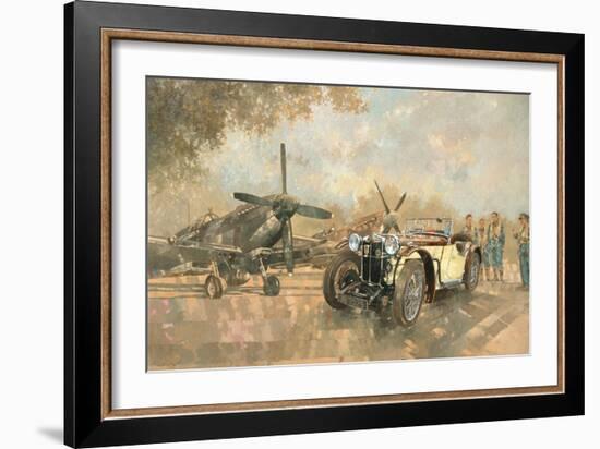 Cream Cracker MG 4 Spitfires-Peter Miller-Framed Giclee Print