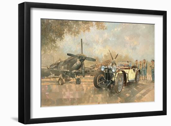 Cream Cracker MG 4 Spitfires-Peter Miller-Framed Giclee Print