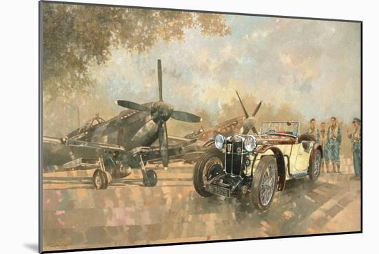 Cream Cracker MG 4 Spitfires-Peter Miller-Mounted Giclee Print