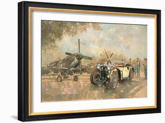 Cream Cracker MG 4 Spitfires-Peter Miller-Framed Giclee Print