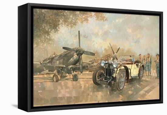 Cream Cracker MG 4 Spitfires-Peter Miller-Framed Premier Image Canvas