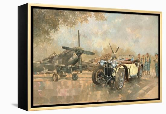 Cream Cracker MG 4 Spitfires-Peter Miller-Framed Premier Image Canvas