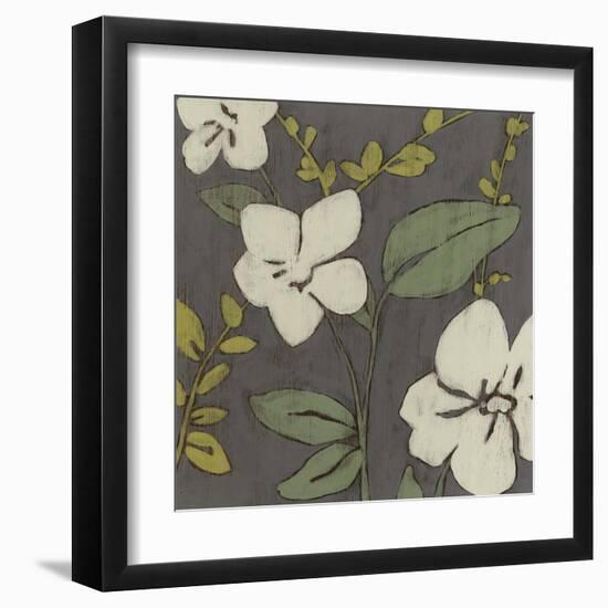 Cream Florals I-Jennifer Goldberger-Framed Art Print