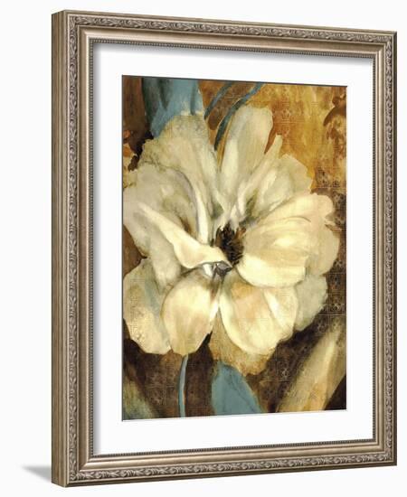 Cream Flower 1-Marietta Cohen Art and Design-Framed Giclee Print