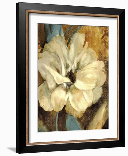 Cream Flower 1-Marietta Cohen Art and Design-Framed Giclee Print