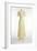 Cream Net Dress Decorated with Machine-Stitched Spot Design-null-Framed Giclee Print