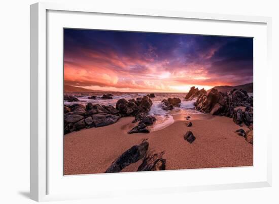 Creamsicle Sunset-Philippe Sainte-Laudy-Framed Photographic Print