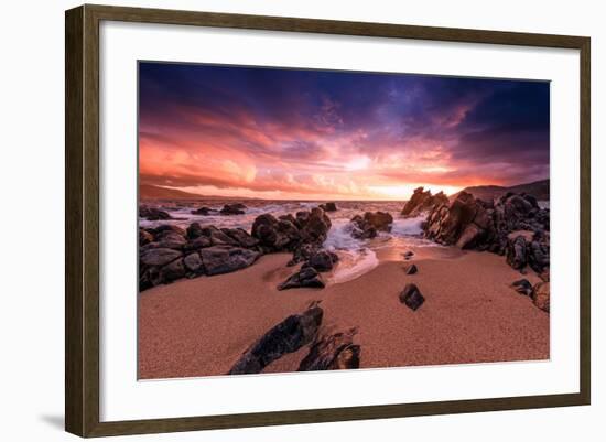 Creamsicle Sunset-Philippe Sainte-Laudy-Framed Photographic Print