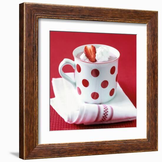 Creamy Strawberry-Alena Hrbkova-Framed Art Print