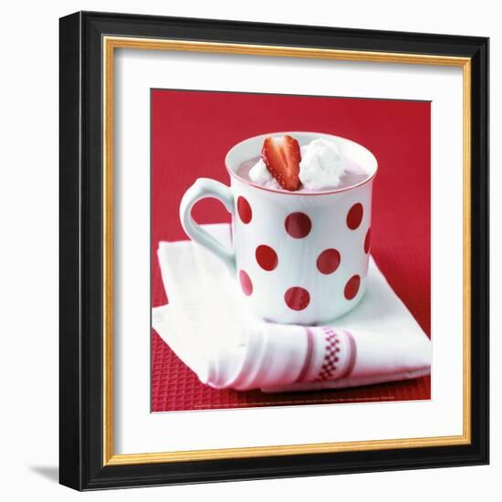 Creamy Strawberry-Alena Hrbkova-Framed Art Print