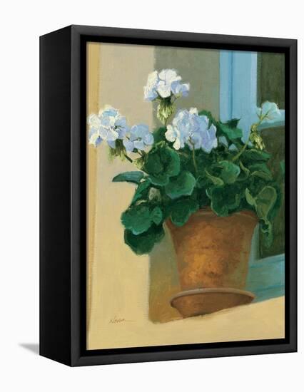 Creancey Geraniums I-null-Framed Stretched Canvas