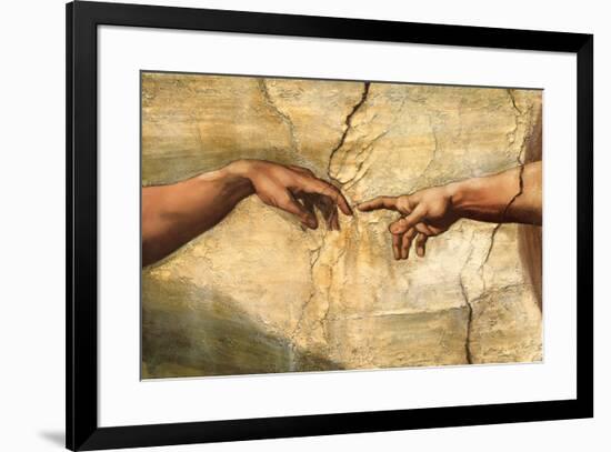 Creation Of Adam C 1510 Preframe Component Art By Michelangelo Buonarroti Art Com