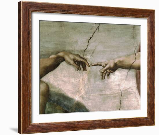 Creation of Adam - Detail-Michelangelo-Framed Giclee Print