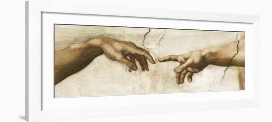 Creation of Adam - Focus-Michelangelo-Framed Giclee Print